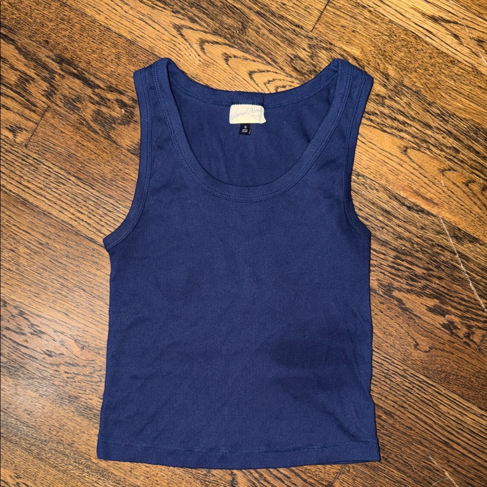 Universal Thread Navy Ribbed Tank Top